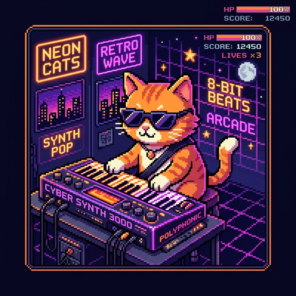 Keyboard Cat Artwork